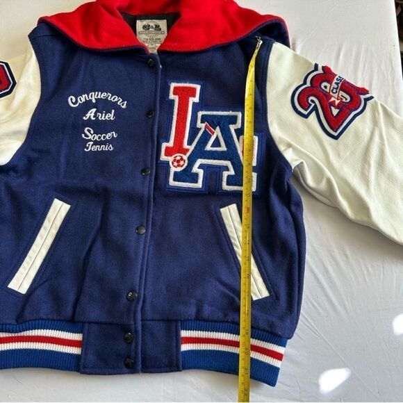 Holloway Blue and White Varsity Jacket - Picture 5 of 9